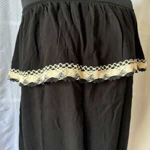 Torrid black crochet tube top